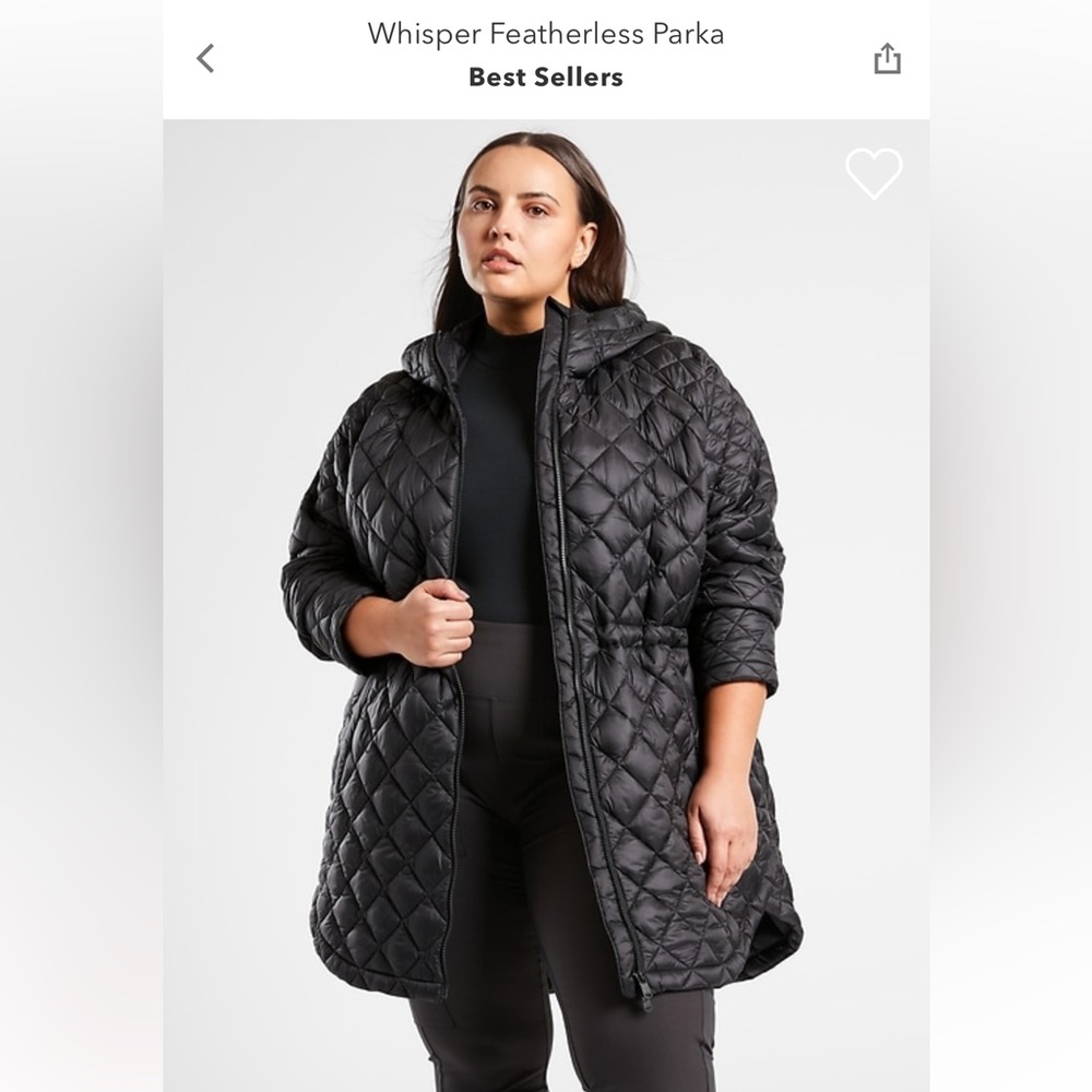 Athleta Whisper Featherless Parka Jacket